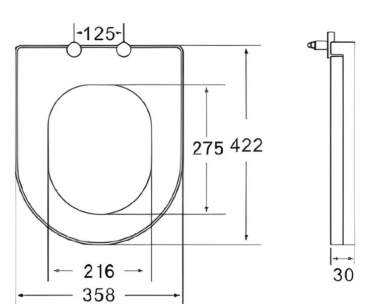 kielle WC doska, Softclose, EasyLock, Slim, biela 30401000S - galéria #1