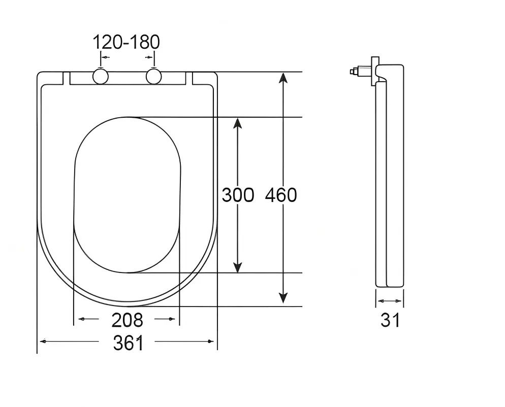 kielle WC doska, Softclose, EasyLock, Slim, biela 30401020 - galéria #1