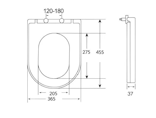 Kielle WC doska, Softclose, EasyLock, biele 30401030 - galéria #1