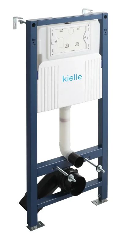 kielle Set modulu do sadrokartónu, WC Diana New a splachovacie tlačidlo, chróm lesklý - galéria #1