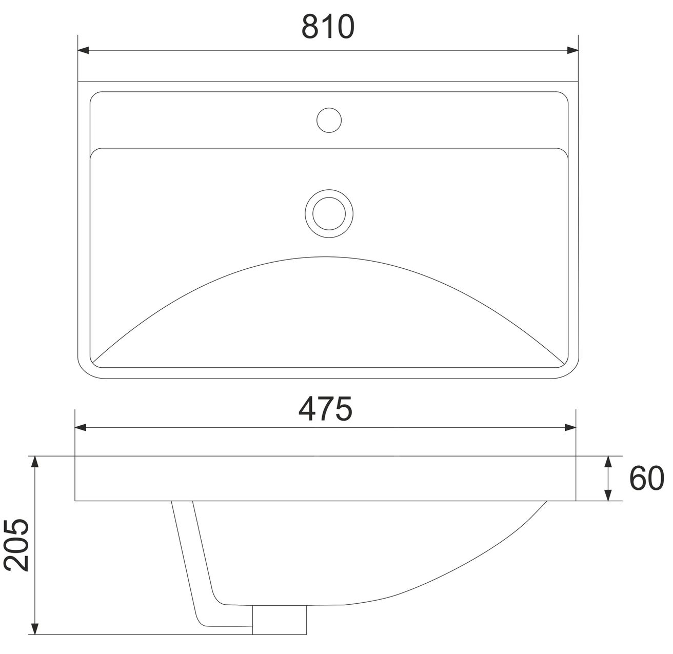 EBS Urban Skříňka s umyvadlem 81cm, černá mat/madlo zlatá kartáčovaná URBAN80CMZ - galéria #5
