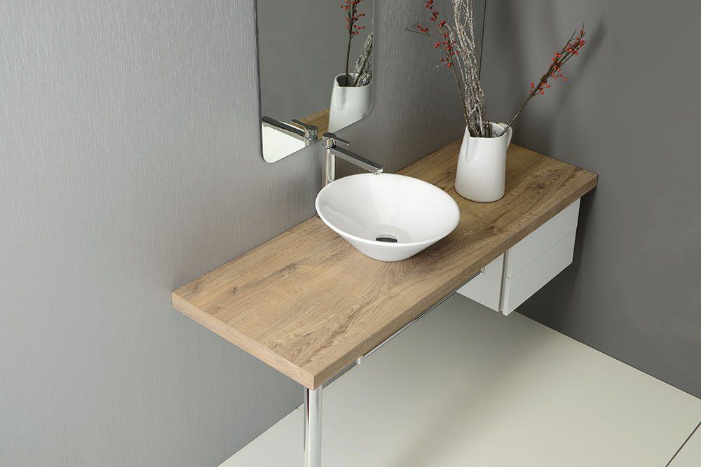 Aqualine Comillas Umyvadlová mísa průměr 42 cm, bílá - galéria #3