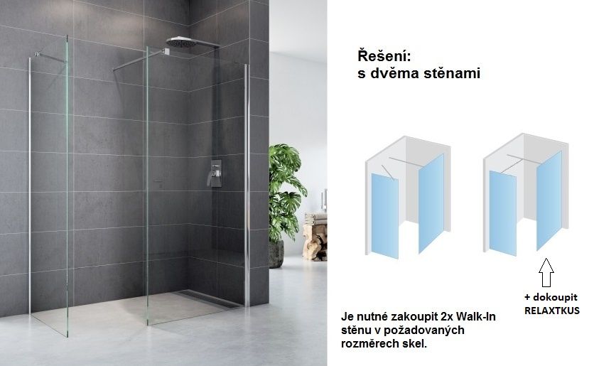 EBS Relax Walk-in stena 120x200 cm - galéria #4