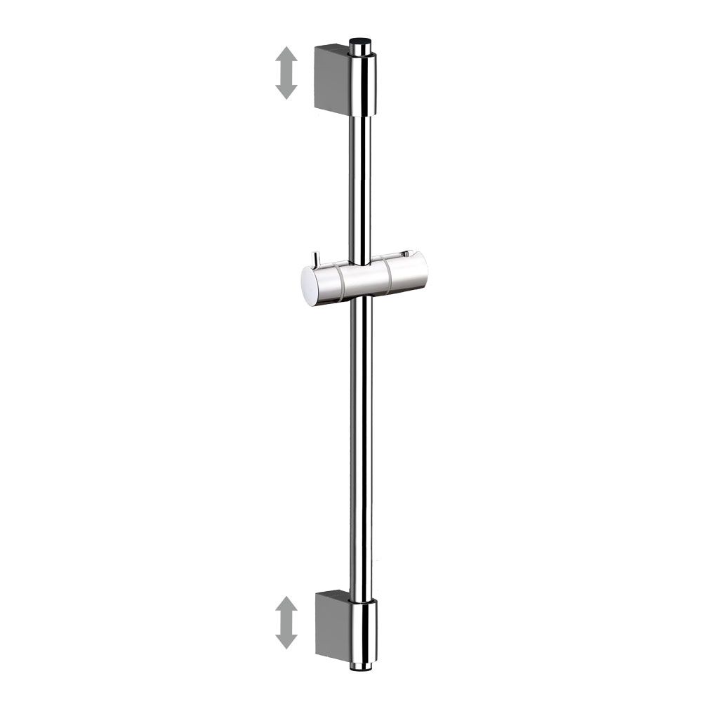EBS Sprchová tyč 70 cm, oválne rukoväte, chróm - galéria #1