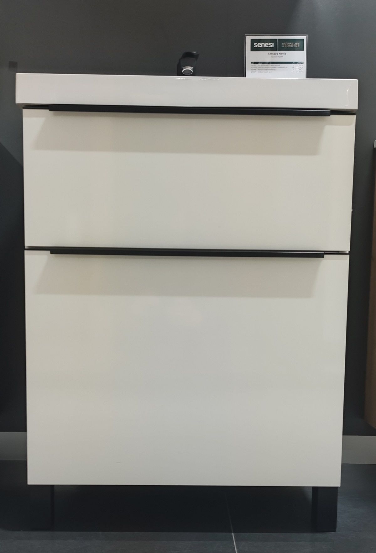 EBS Nábytková noha 15-16,5 cm, plast - černá mat NOHANAB15C - galéria #2