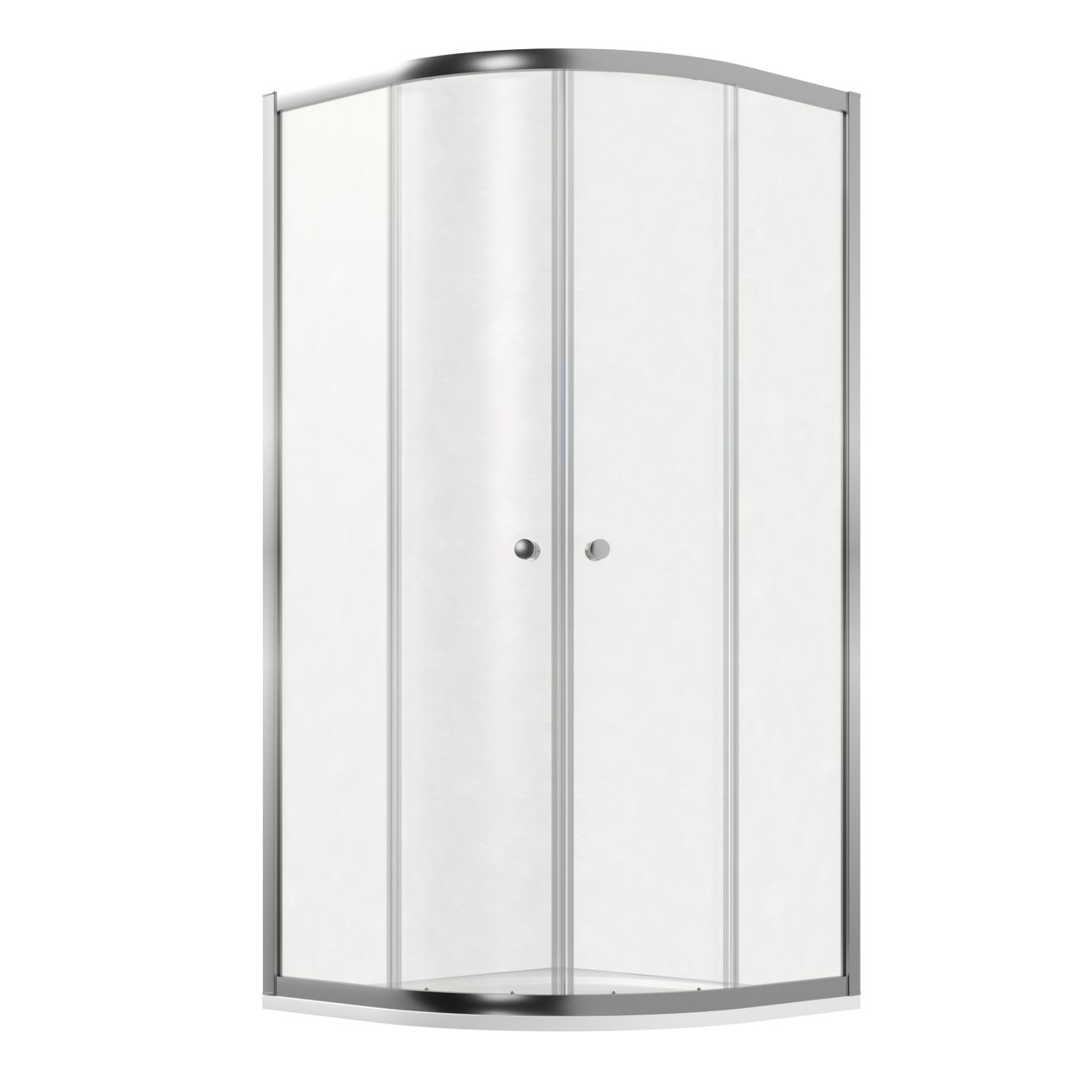 EBS Set koutu Linea 90 cm s vaničkou Urban, čtvrtkruh - chrom - galéria #1