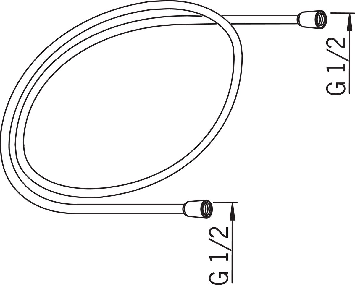Hansa Jet sprchová hadica 160 cm, chróm 04120500 - galéria #1