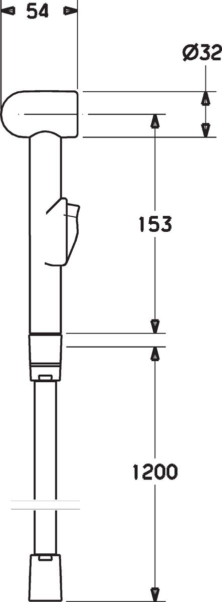 Hygienická sprchová súprava Hansa Jet, chróm 01970200 - galéria #1