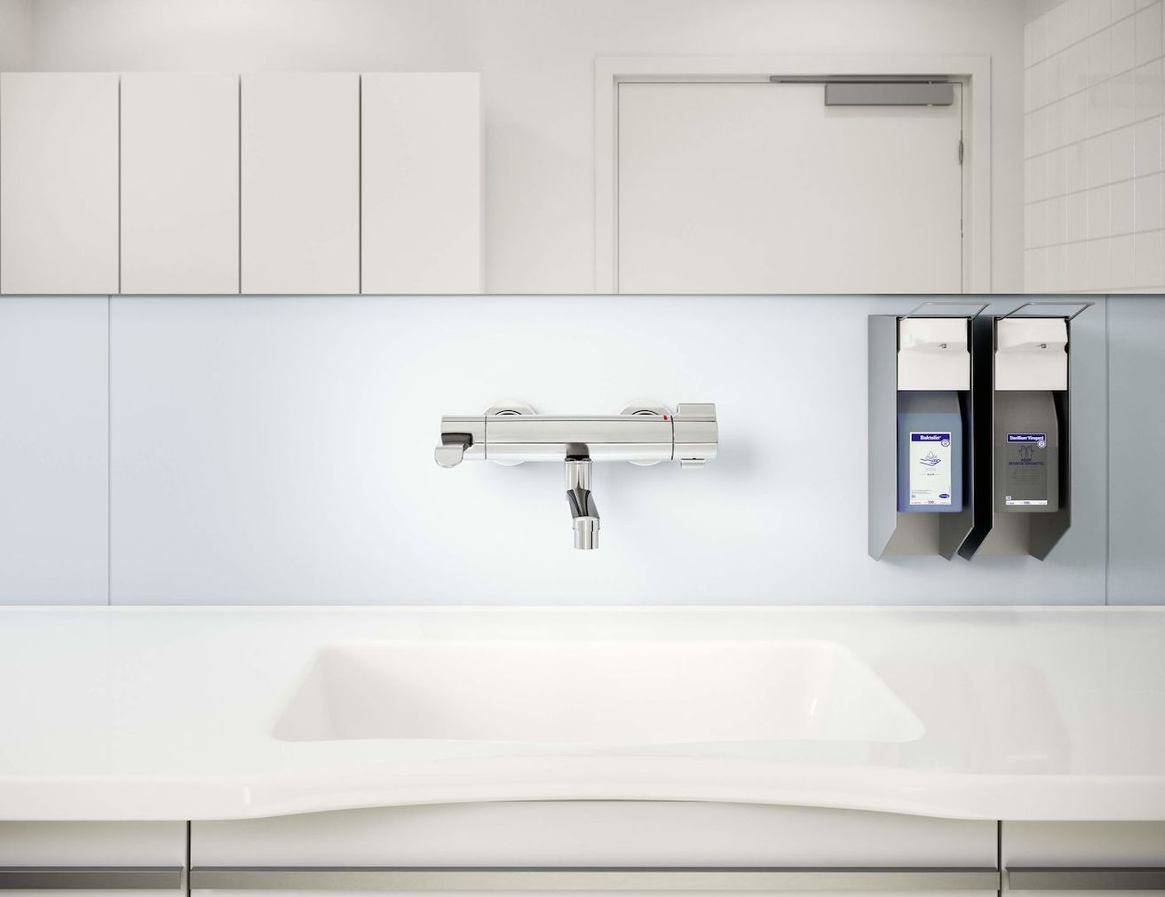 Hansa Clinica Termostatická umývadlová batéria s otočným výtokom, chróm 08805202 - galéria #1