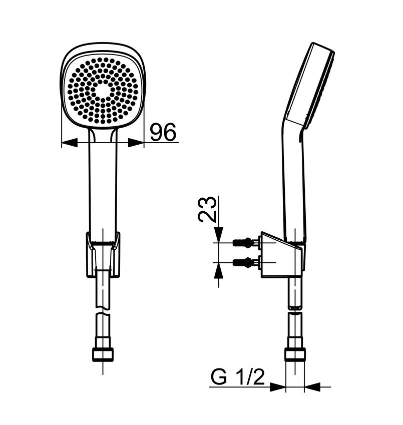 Kúpeľňová súprava Hansa BasicJet, 1-polohová, chróm/biela 44600113 - galéria #1