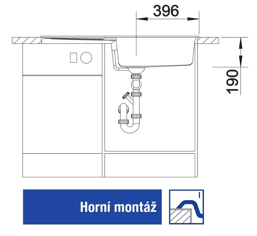 Blanco Metra XL 6 S Granitový drez s odkapávačom, obojstranný, 100x50cm, biely 515136 - galéria #4