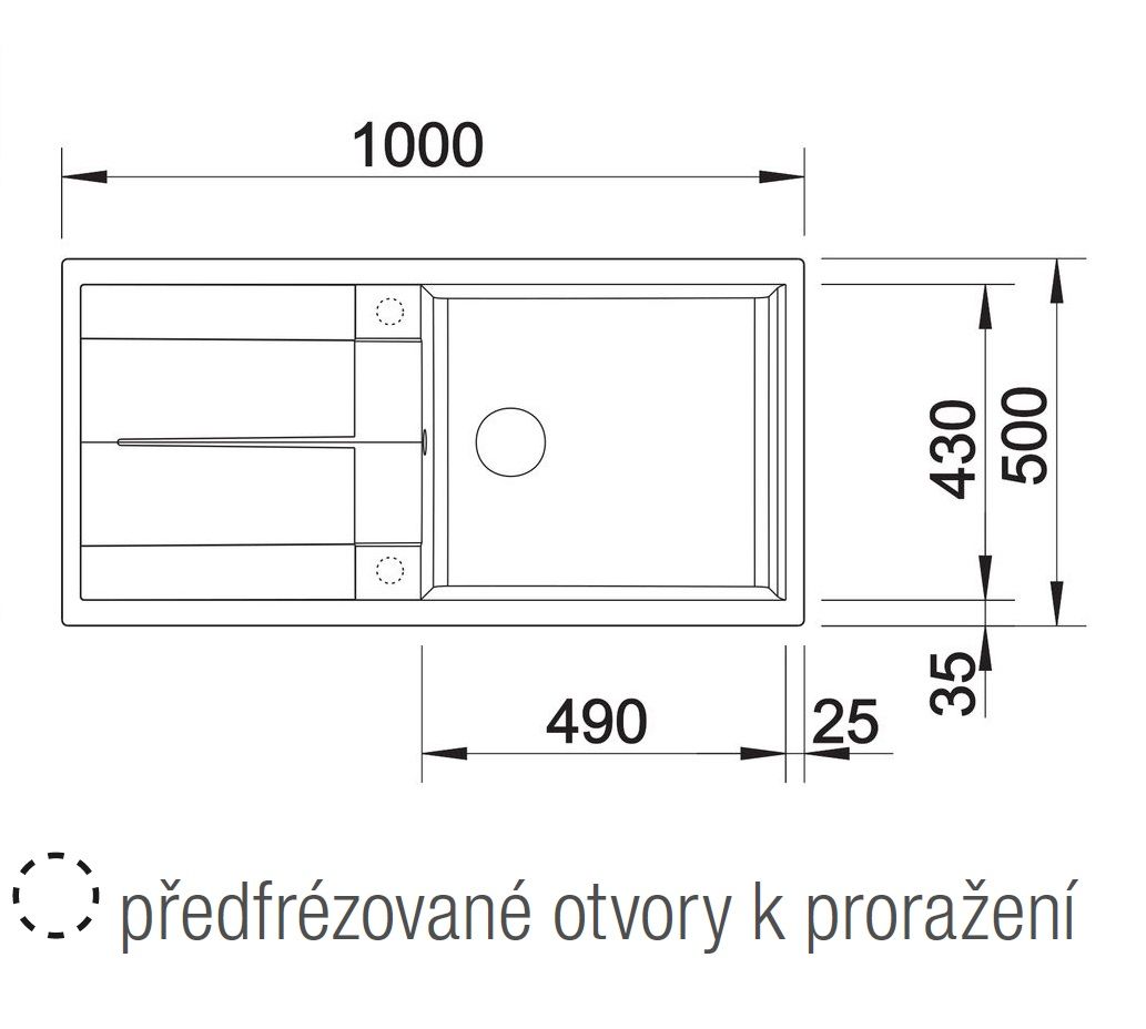 Blanco Metra XL 6 S Granitový drez s odkapávačom, obojstranný, 100x50cm, antracit, 515142 - galéria #1