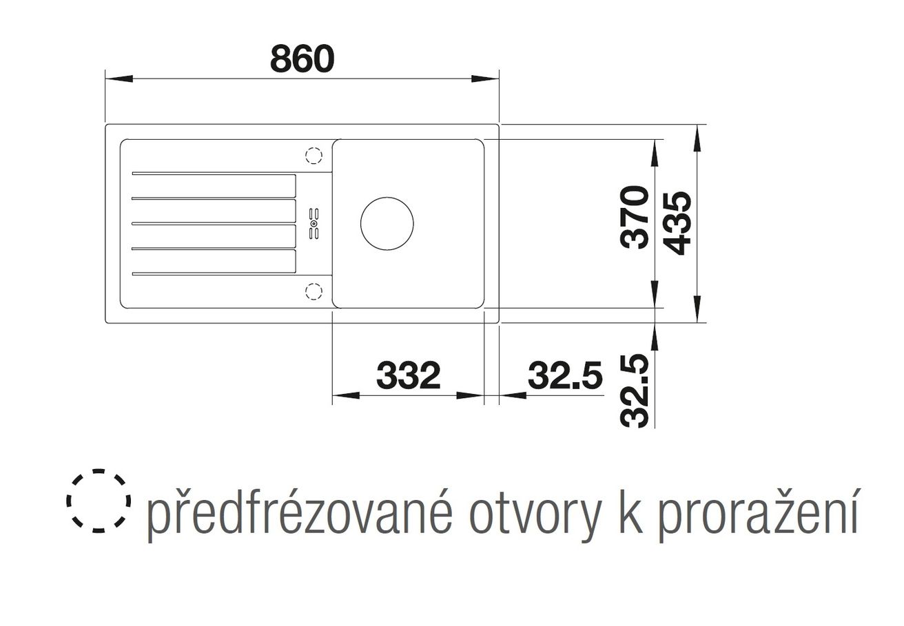 Blanco Favum 45 S Granitový drez s odkapávačom, obojstranný, 86x43,5 cm, káva, 524232 - galéria #1