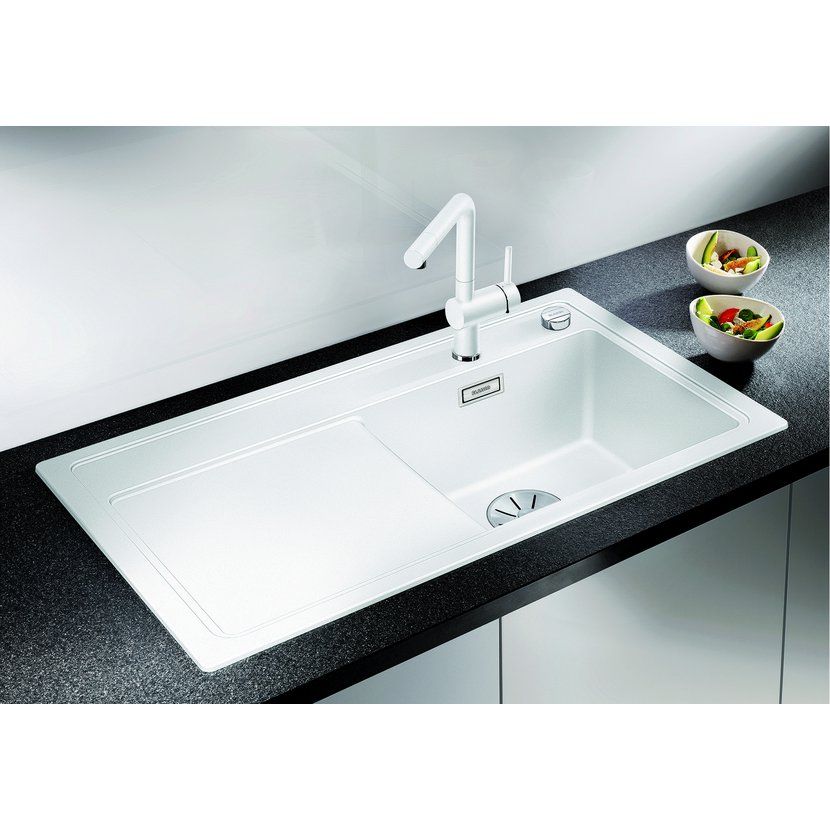 Blanco Zenar 45 S Granitový drez s odkapávačom vľavo, 86x51cm, biely 523788 - galéria #1