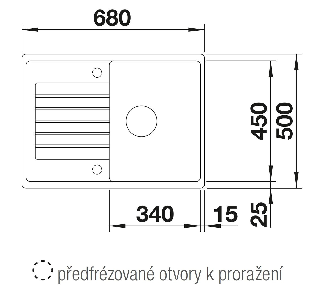 Granitový drez Blanco Zia 45 S Compact s odkapávačom, obojstranný, 68x50 cm, biely soft, 527197 - galéria #2