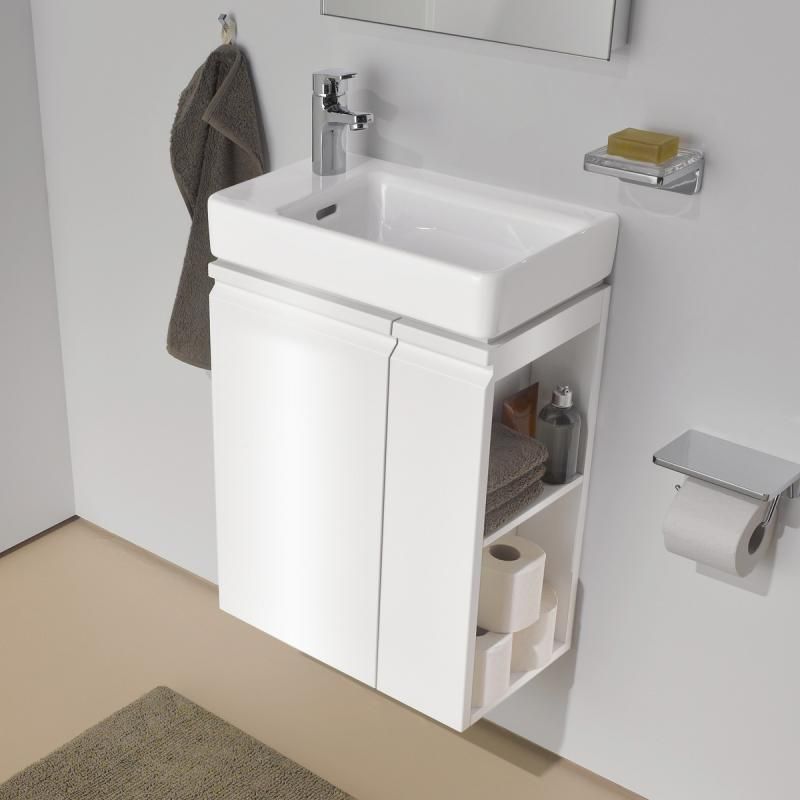Laufen Pro S Skrinka pod umývadlo 47 cm, závesy dverí vľavo, biela lesklá H4830010954751 - galéria #1