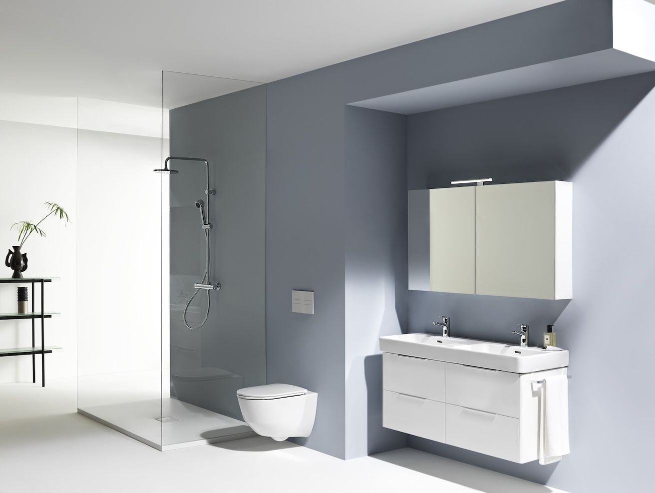 Laufen Pro S Dvojdrez 130 x 46,5 cm, biely LCC H8149684001041 - galéria #2