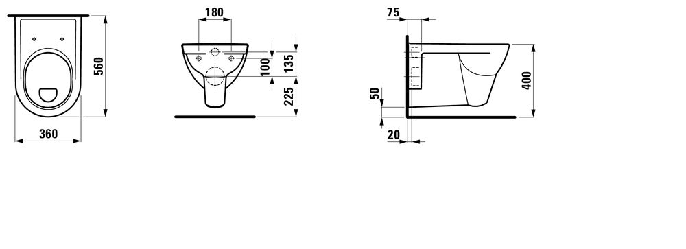 Laufen Závesné WC Pro H8209510000001 - galéria #1