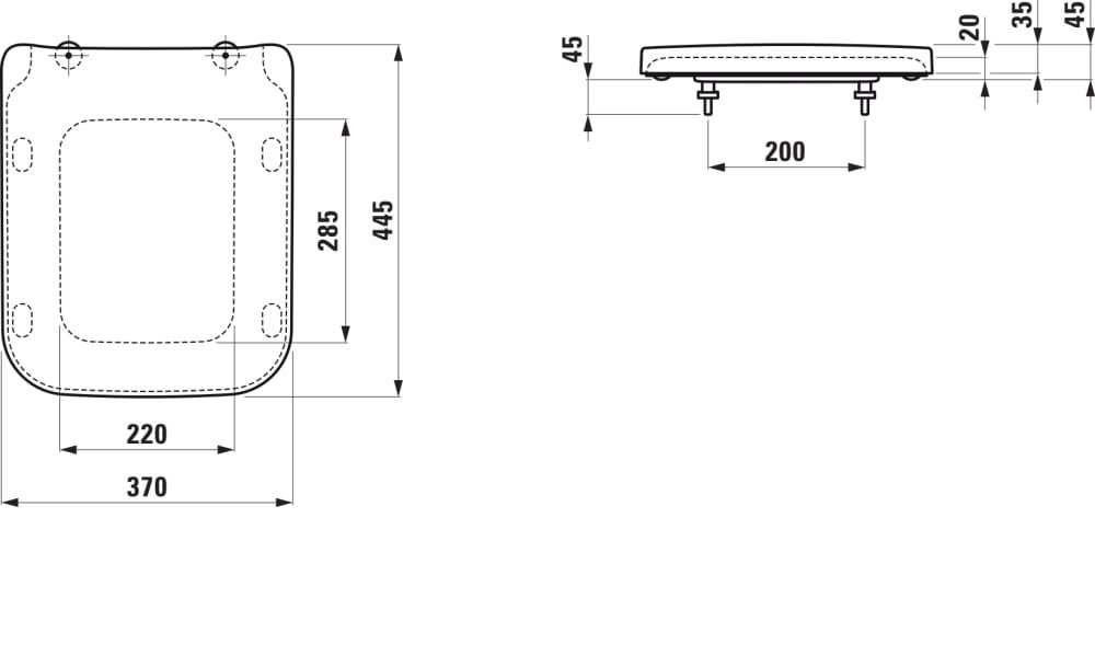 Laufen Záchodová doska Pro S, duroplast H89196000000000001 - galéria #2