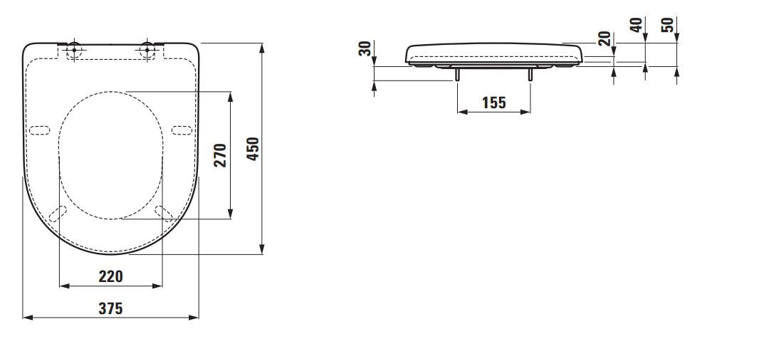Laufen Pro Záchodová doska biele H8939553000001 - galéria #1