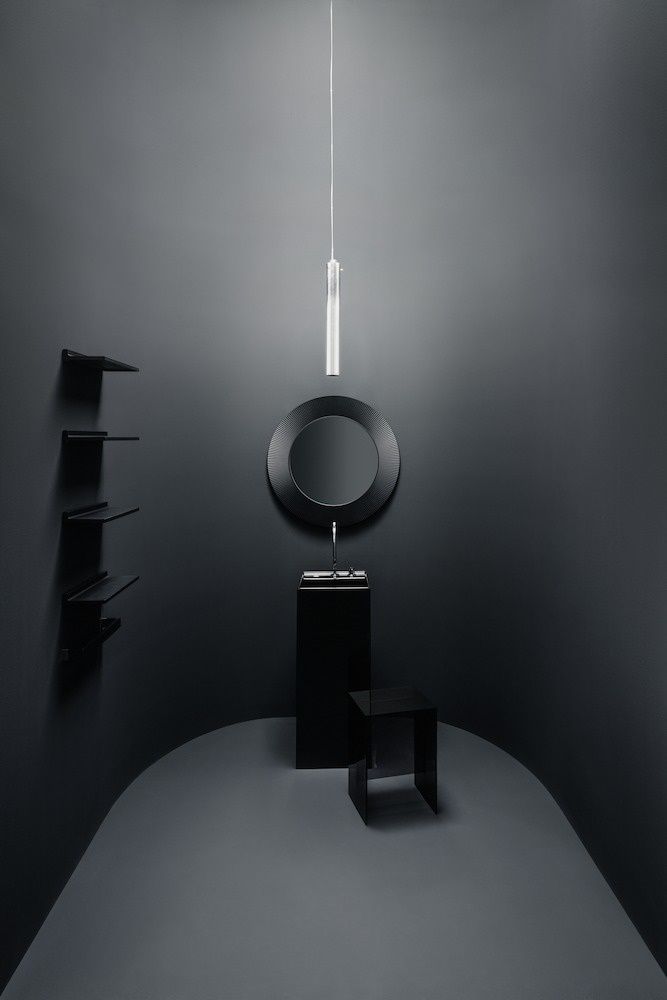 Laufen Kartell Voľne stojace umývadlo 37,5 cm, čierne lesklé H8113310201111 - galéria #1