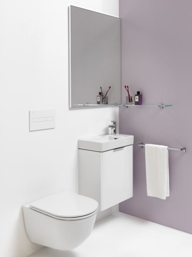 Laufen Základná skrinka pod umývadlo 46 cm, závesy vľavo, biela lesklá H4021011102611 - galéria #2