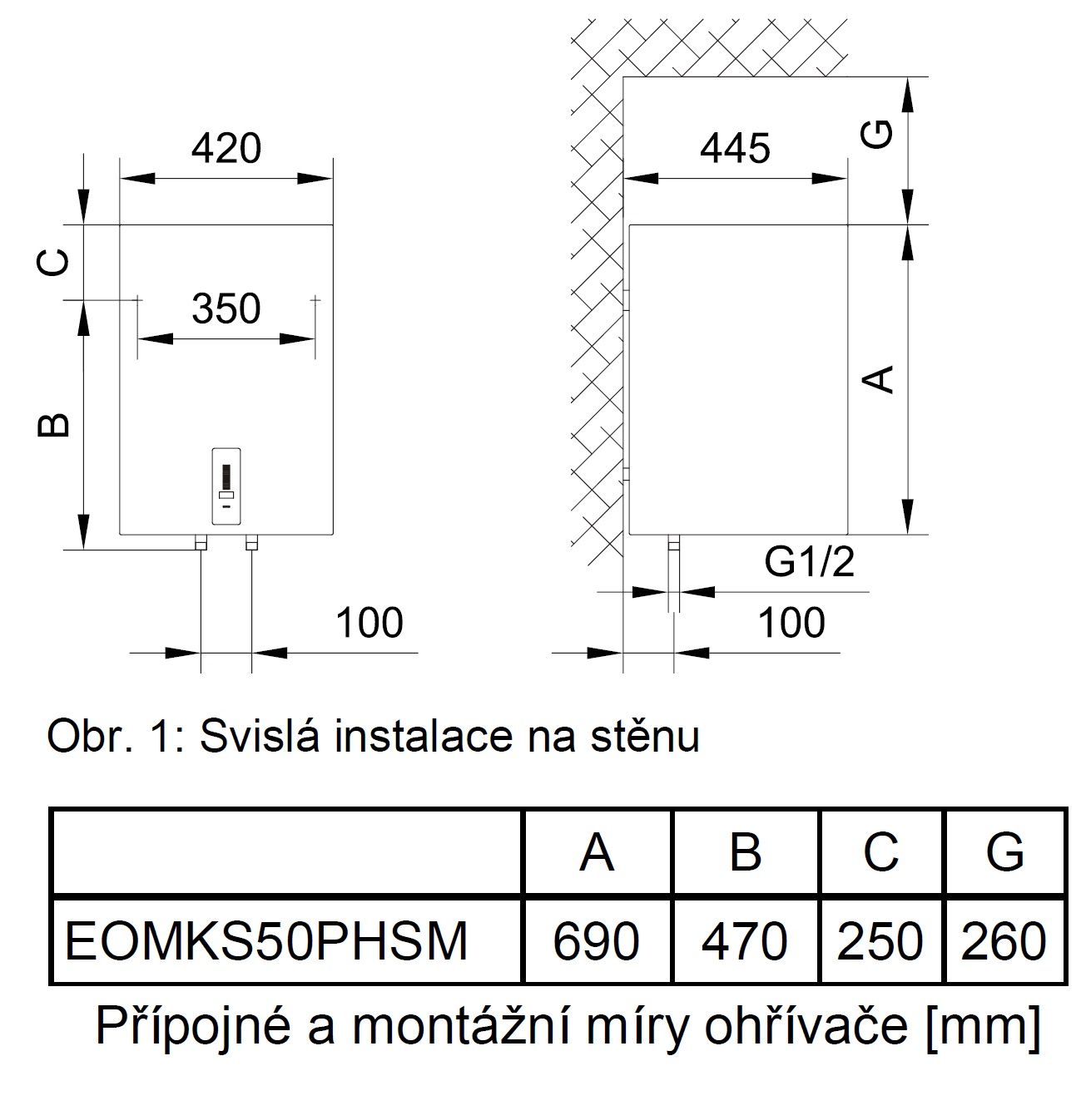 Mora EOMKS50PHSM Elektrický zásobníkový ohrievač vody - galéria #1