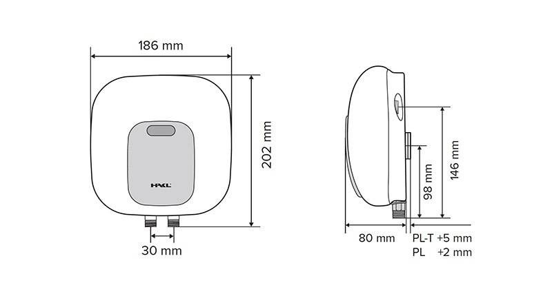 Hakl HAPLT155 Elektrický prietokový ohrievač vody 5,5 kW - galéria #2