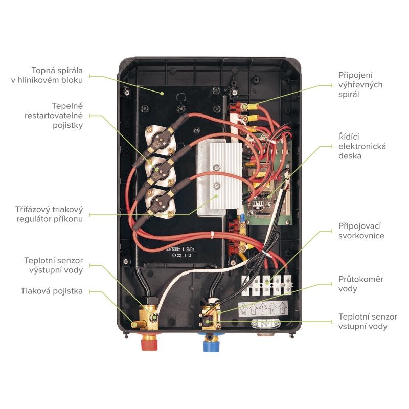 Hakl HA3KDL3180 Prietokový elektrický ohrievač vody 6-18 kW - galéria #1