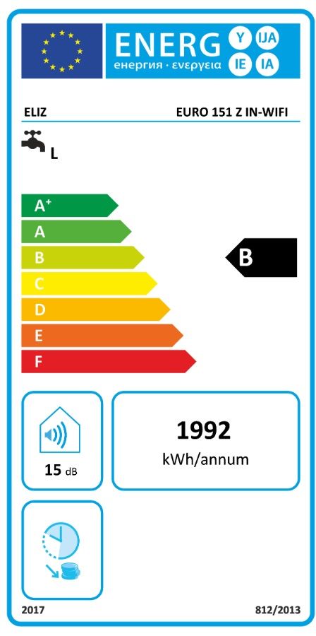 Elíz EURO151ZINWIFI Elektrický zásobníkový ohrievač vody so suchým keramickým vykurovacím telesom - galéria #8