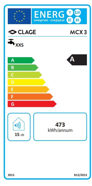 Clage MCX3 Priechodový elektrický ohrievač vody 3,5 kW - galéria #3