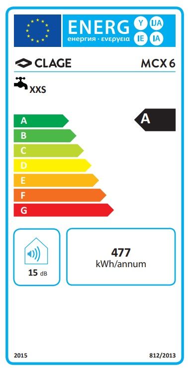 Clage MCX6 Priechodový elektrický ohrievač vody 5,7 kW - galéria #3
