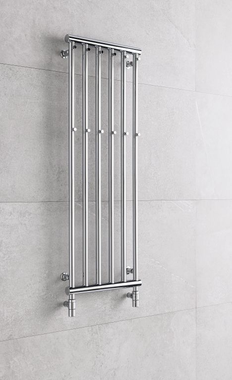 Kombinovaný radiátor PMH Coral C4C, 27,5x120cm, chróm - galéria #1