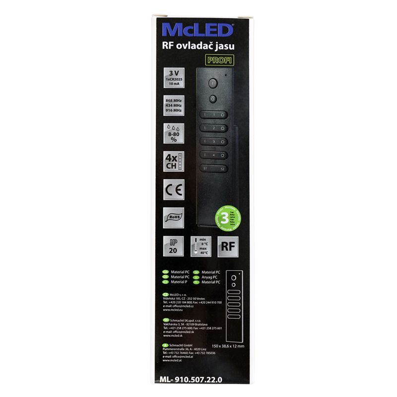 McLED LPK40WWWIFI Súprava osvetlenia do niky - profil, LED, prijímač WIFI, zdroj, dĺžka 40 cm - galéria #14