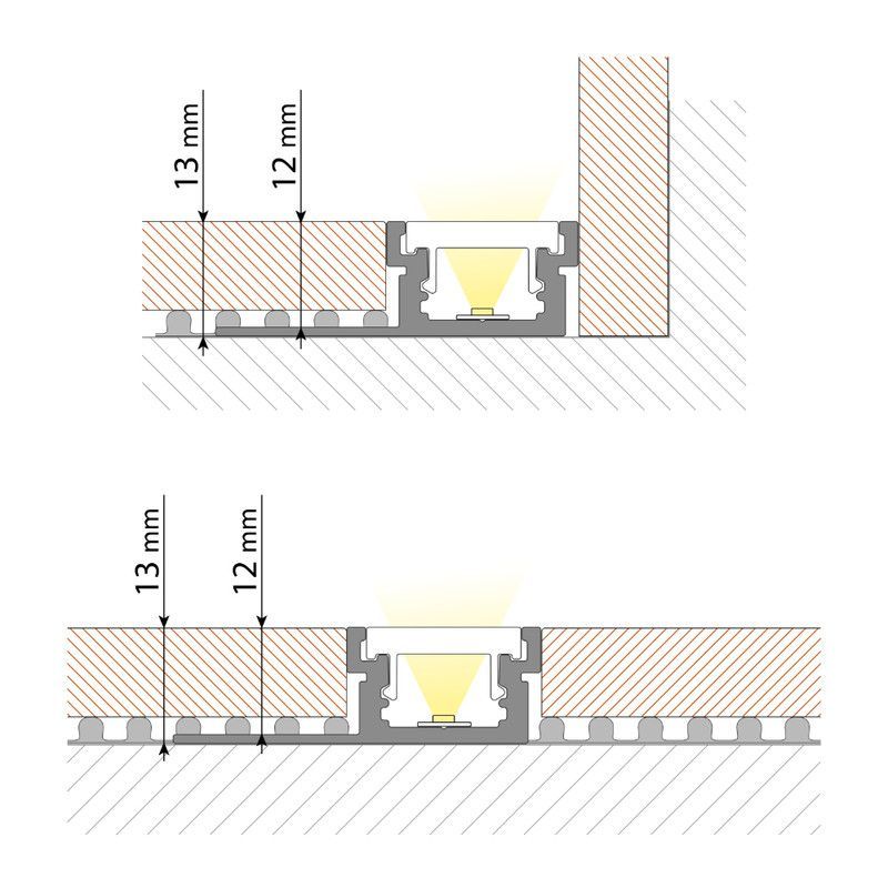 McLED LPK80WWWIFI Sada osvetlenia do niky - profil, LED, prijímač WIFI, napájanie, dĺžka 80 cm - galéria #9