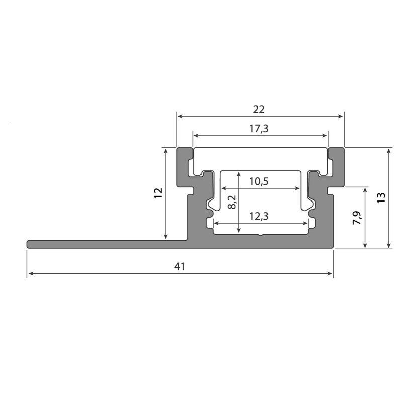 McLED LPK80WWWIFI Sada osvetlenia do niky - profil, LED, prijímač WIFI, napájanie, dĺžka 80 cm - galéria #8