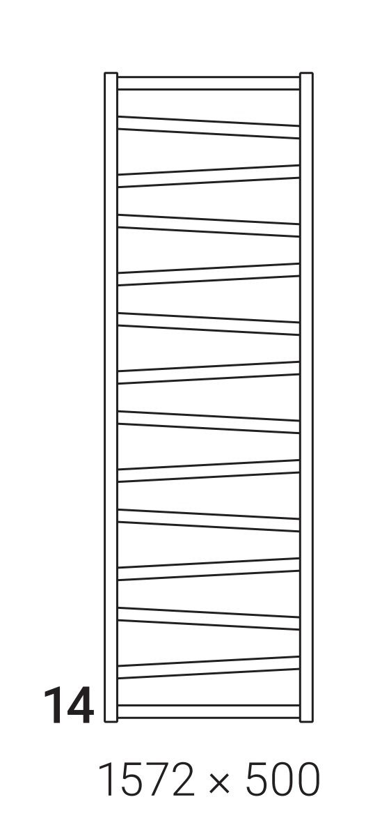 House Level Zet HZE1572500BILK Radiátor kombinovaný, 50x157,2 cm, biely - galéria #5