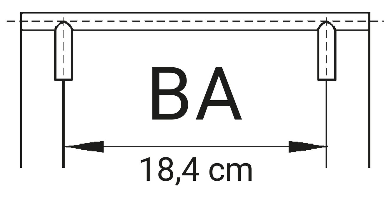 EBS Landhaus Kovová rukoväť skrinky 33,2 cm, čierna, LAND620-30 - galéria #1