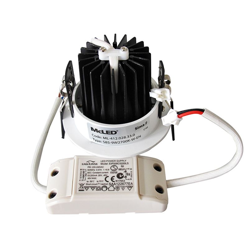 McLED Sima 9 ML-412.028.33.0 LED vstavané svietidlo 8,5 cm, biela - galéria #6