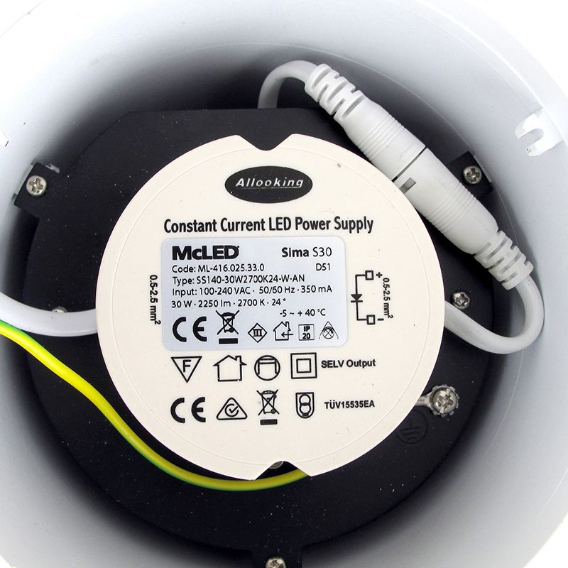 McLED Sima S30 ML-416.026.33.0 Nástenné, stropné LED svietidlo 14 cm, biela - galéria #5