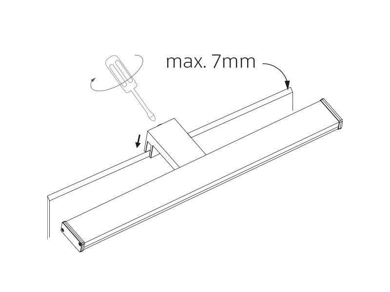 Panlux Arven PN12100003 Kúpeľňové LED osvetlenie 60 cm, strieborná - galéria #6