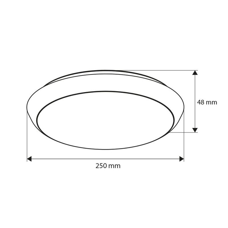 McLED Calvia ML-411.011.42.0 Nástenné, stropné LED svietidlo 25 cm, s dekoratívnymi obrubami biela, čierna, strieborná - galéria #4