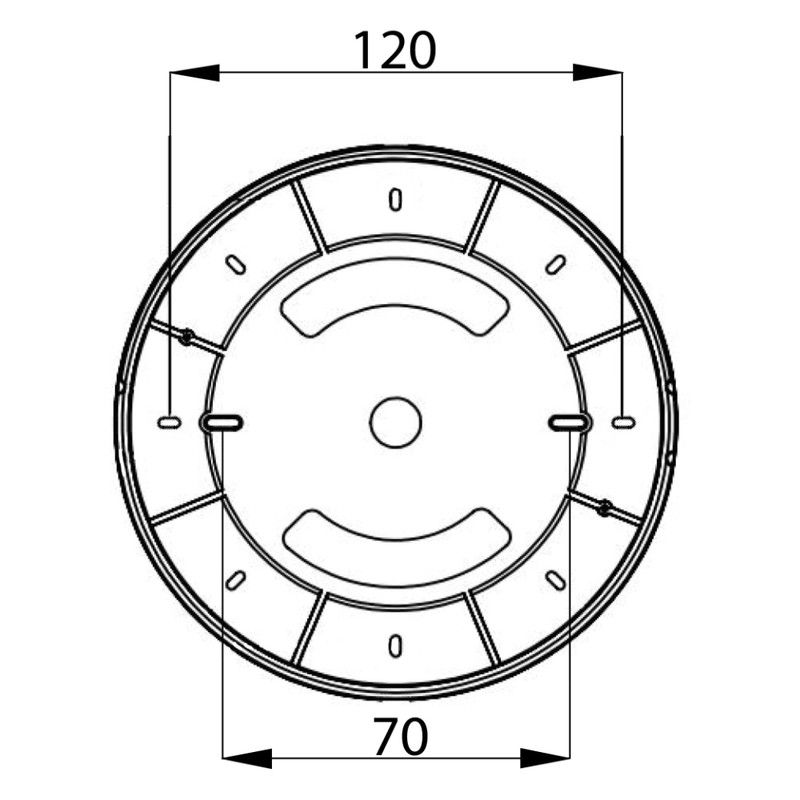 McLED Safir 15 ML-411.015.91.0 LED Stropné LED svietidlo 30 cm s dekoratívnymi límcami biela, čierna - galéria #11