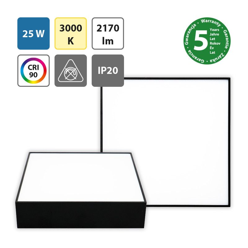 McLED Mold S25 ML-416.067.33.1 Nástenné, stropné LED svietidlo 25 cm, čierna - galéria #2