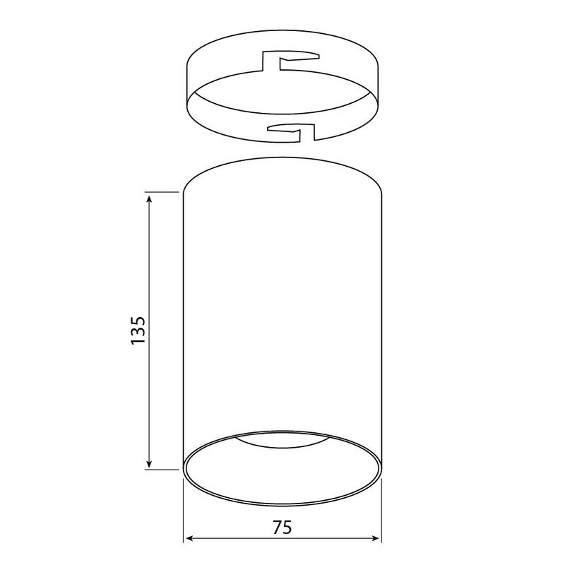 McLED Sima 15 ML-416.027.33.0-38 Stropné LED svietidlo 7,5 cm, biela - galéria #6