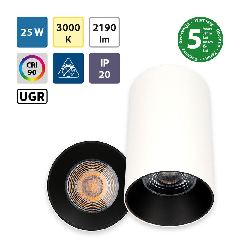 McLED Sima 25 ML-416.029.33.0-38 Stropné LED svietidlo 9,5 cm, biela - galéria #2