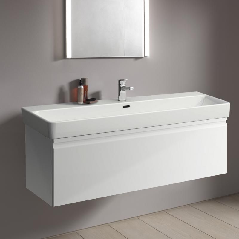 Laufen Pro S Skrinka pod umývadlo 116 x 45 cm + vnútorná zásuvka, biely lesk H4835620964751 - galéria #1