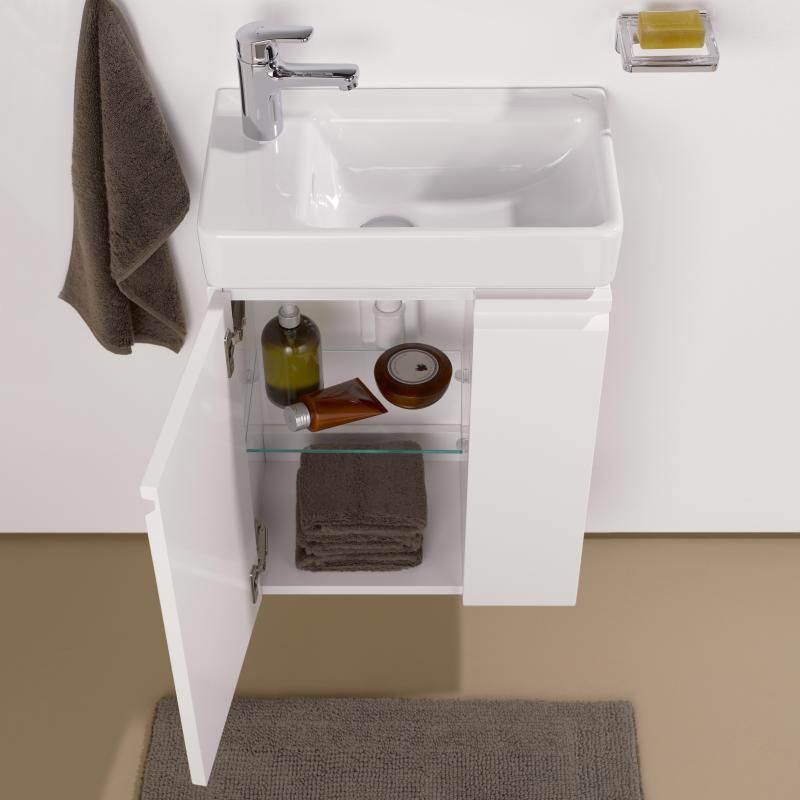 Laufen Pro S Skrinka + umývadlo ľavé 48 x 28 cm, biela matná H8629654631041 - galéria #3