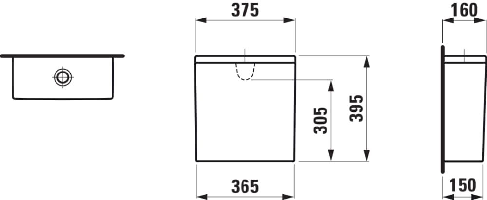 Laufen Pro WC nádrž, zadný prívod vody, biela H8299510009711 - galéria #1
