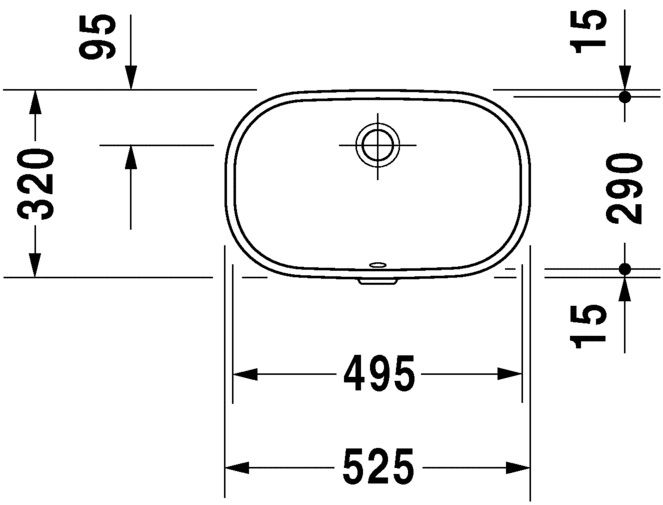 Duravit D-Code Vstavané umývadlo 49,5x29 biele 338490000 - galéria #1